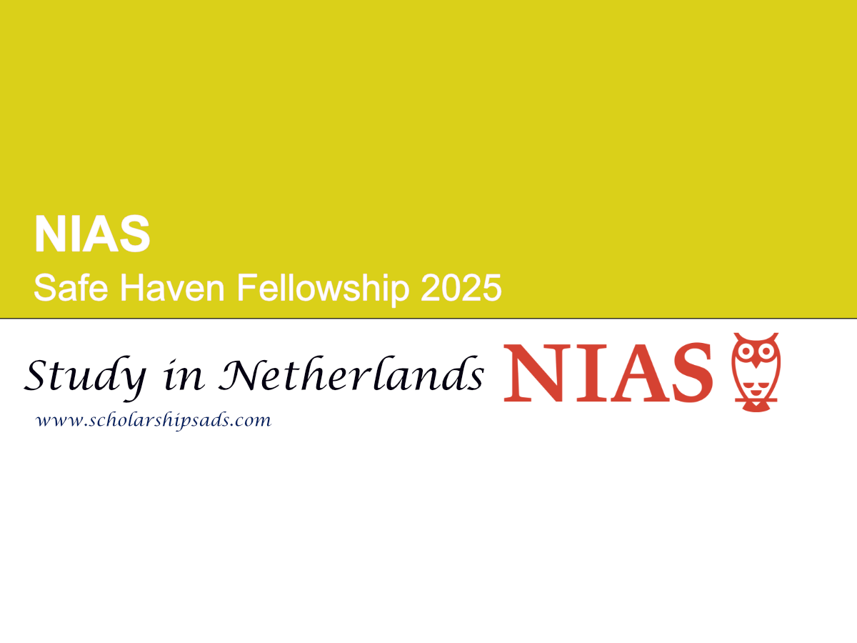 NIAS Safe Haven Fellowship 2025 in the Netherlands