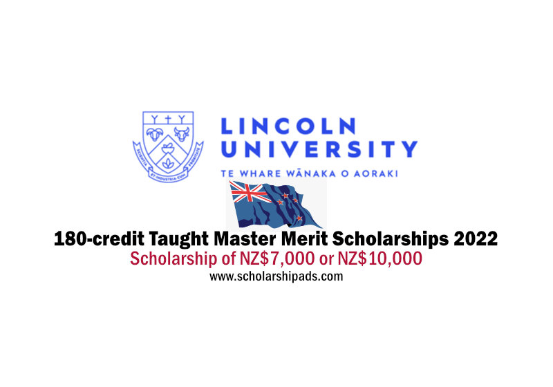 Lincoln University 180-credit Taught Master Merit Scholarships.