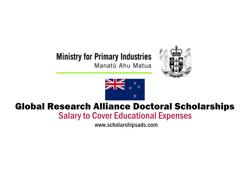  Government of New Zealand - Global Research Alliance Doctoral Scholarships. 