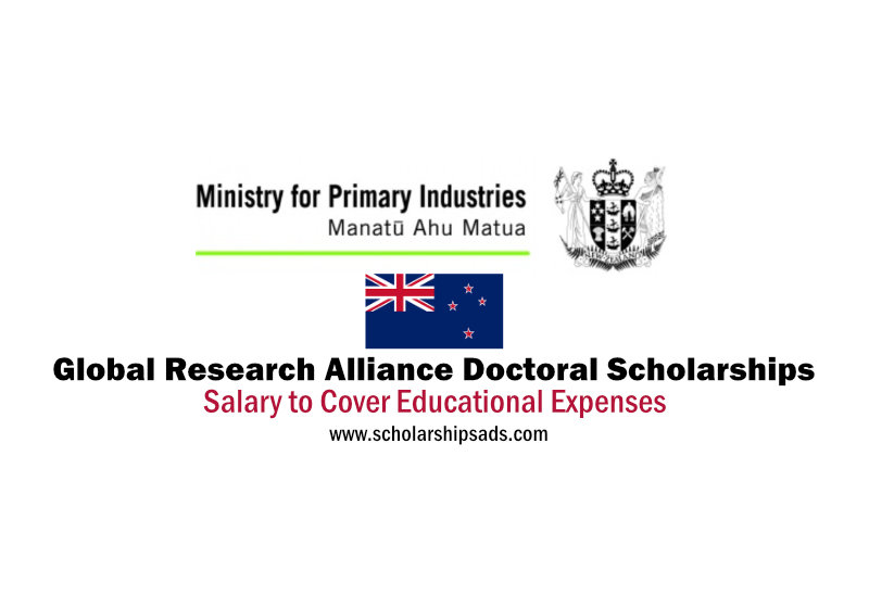 Government of New Zealand - Global Research Alliance Doctoral Scholarships.