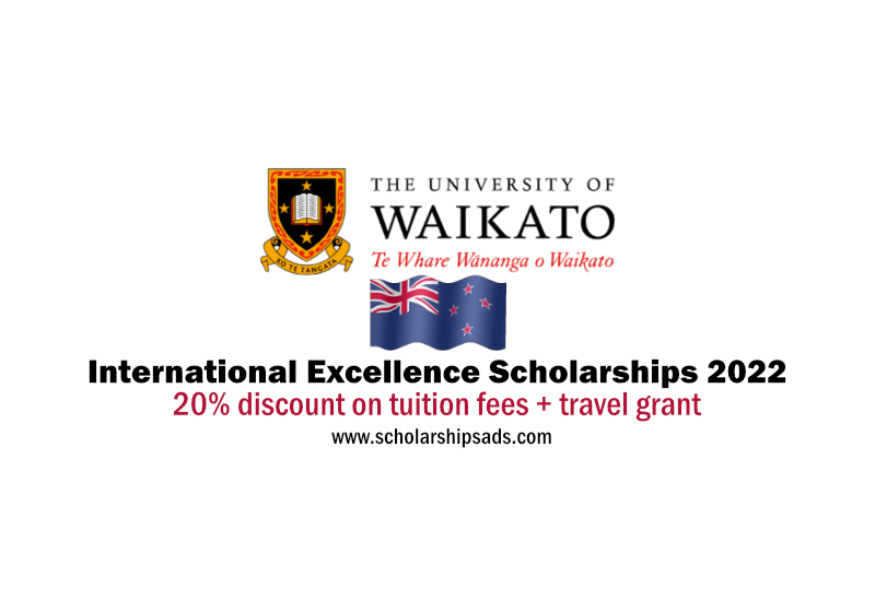 University of Waikato New Zealand International Excellence Scholarships.