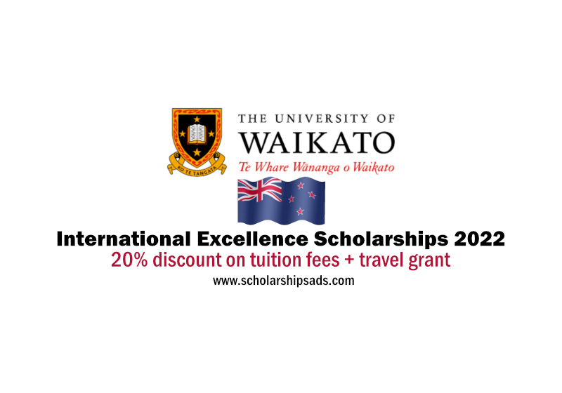 University of Waikato New Zealand International Excellence Scholarships 2022