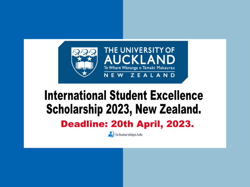  International Student Excellence Scholarships. 