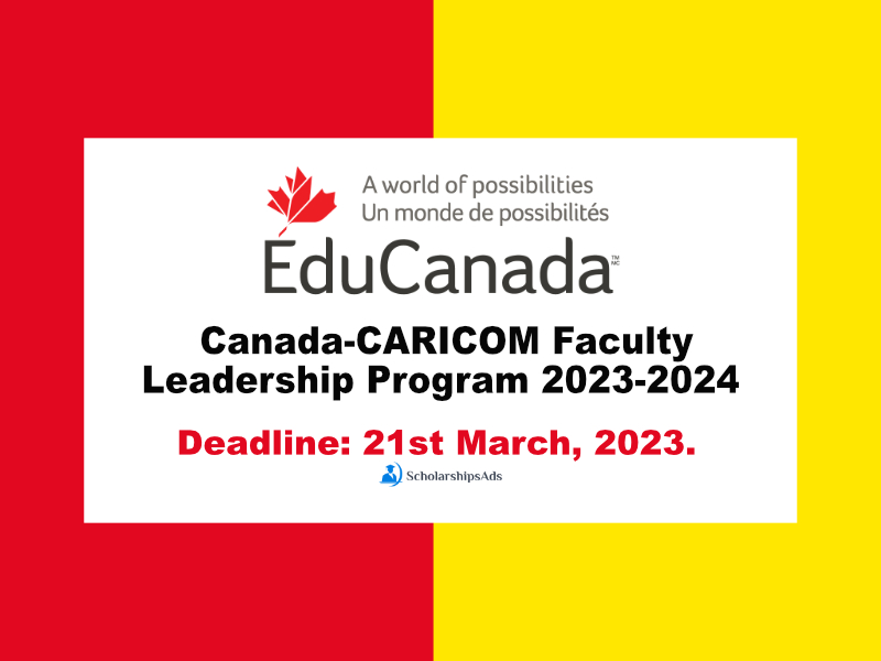  Empower Your Career: Join the 2023-24 Canada-CARICOM Faculty Leadership Program. 