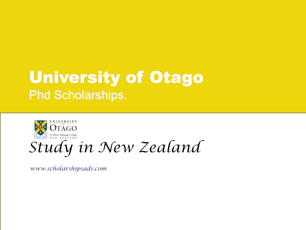 otago university phd scholarships