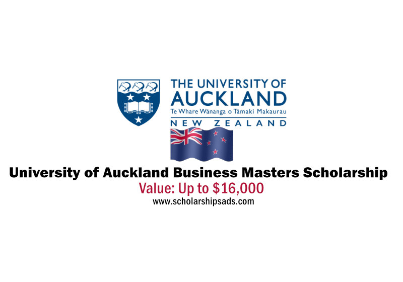 University of Auckland Business Masters Scholarships.