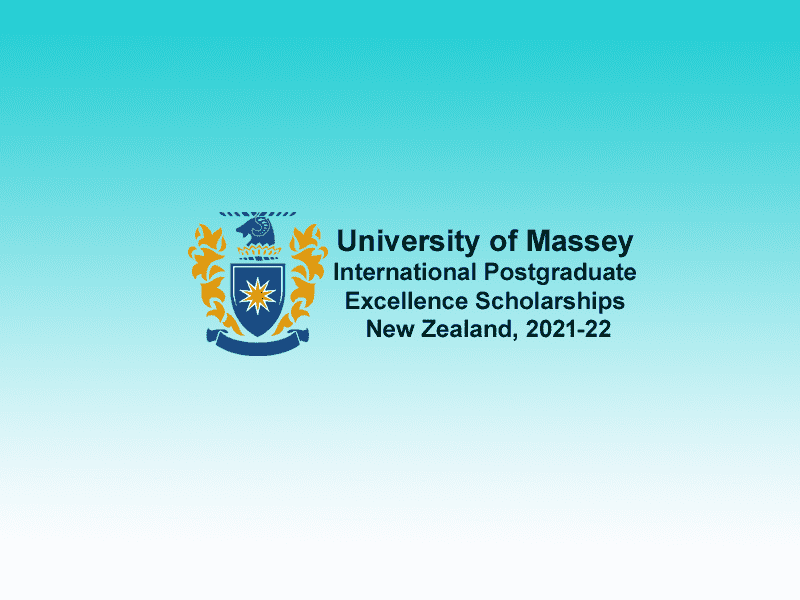 University of Massey International Postgraduate Excellence Scholarships in New Zealand, 2021-22