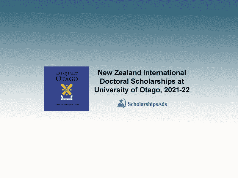  New Zealand International Doctoral Scholarships. 