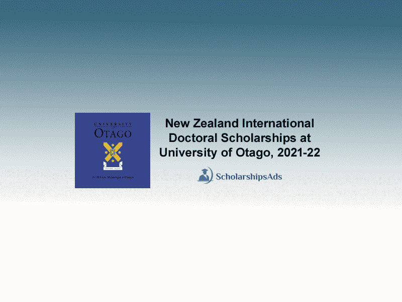 New Zealand International Doctoral Scholarships.