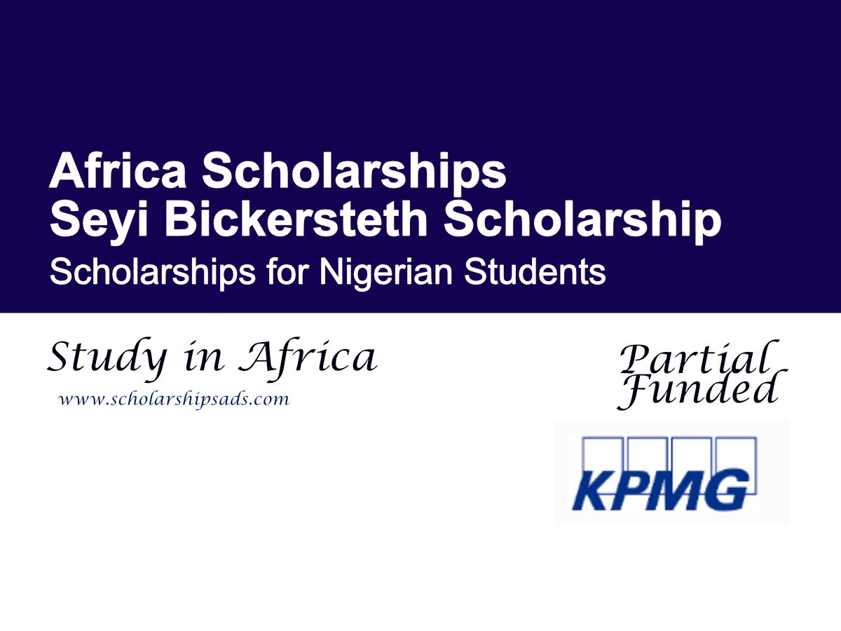 Seyi Bickersteth Scholarship 2027 for Nigerian Students