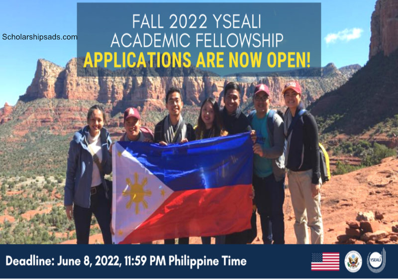 U.S Embassy Philipines Call For Applications For The Fall 2022 Yseali Academic Fellowships