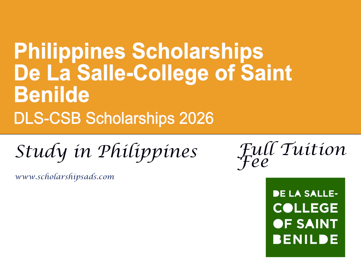 Philippines De La Salle-College of Saint Benilde (DLS-CSB) Scholarships 2026 (Full Tuition Fee)