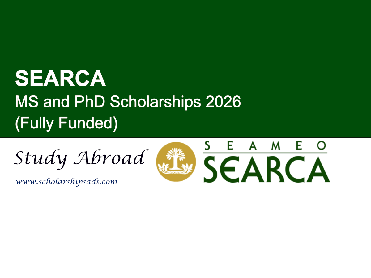SEARCA MS and PhD Scholarships 2026 (Fully Funded)