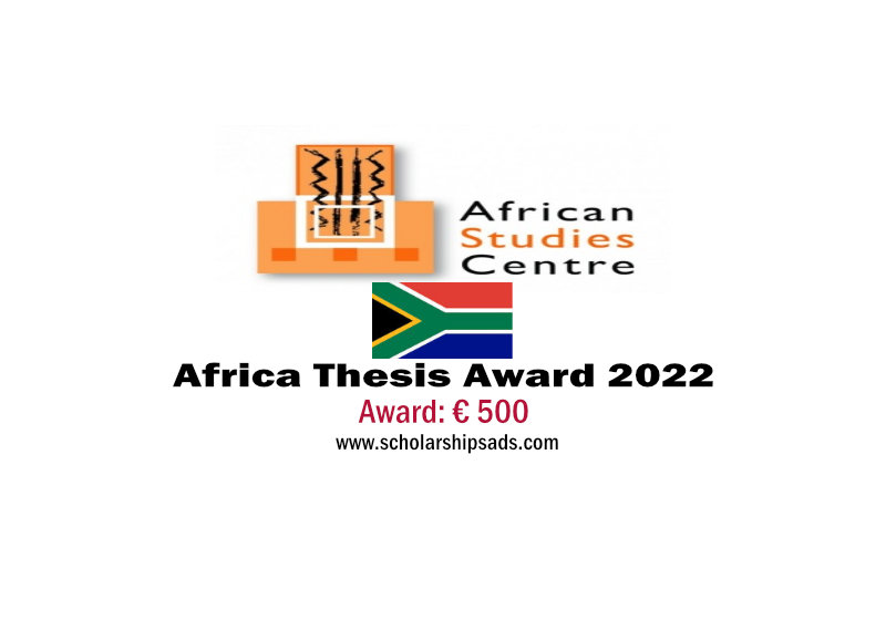  African Studies Centre Leiden Africa Thesis Award 2022 