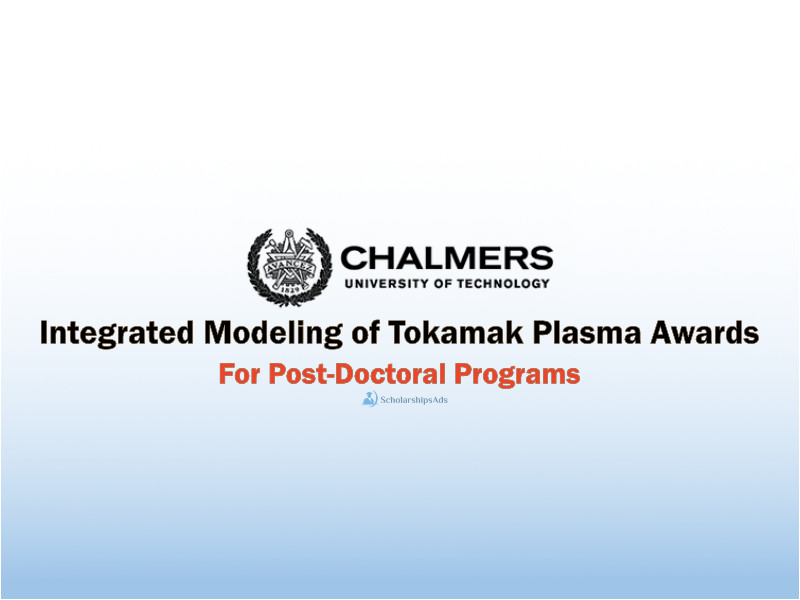 Integrated Modelling of Tokamak Plasmas Awards at Chalmers University of Technology, Sweden