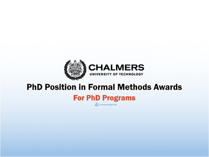 PhD student position in Formal Methods at Chalmers University of Technology, Sweden