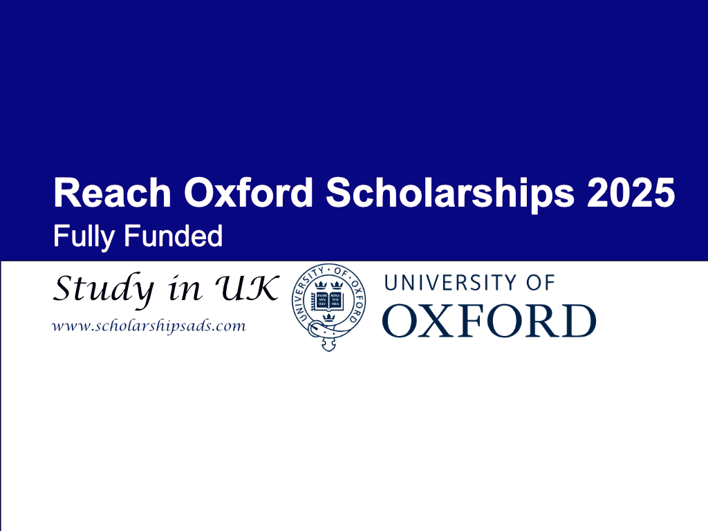 Reach Oxford UK Scholarships.