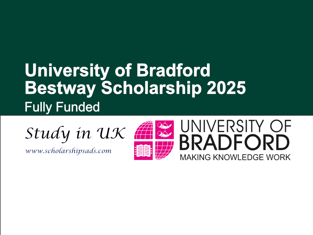 University of Bradford UK Bestway Scholarships.