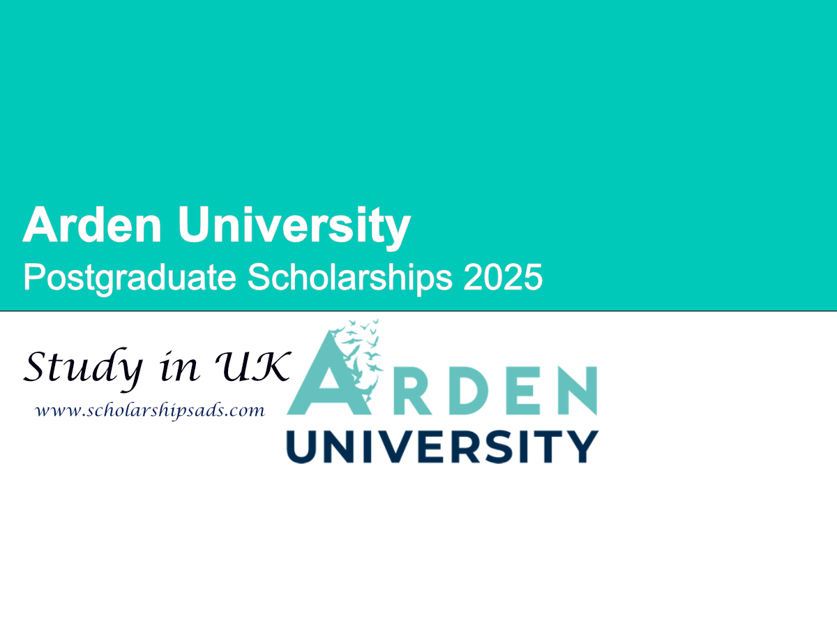 Arden University UK Postgraduate Scholarships 2025