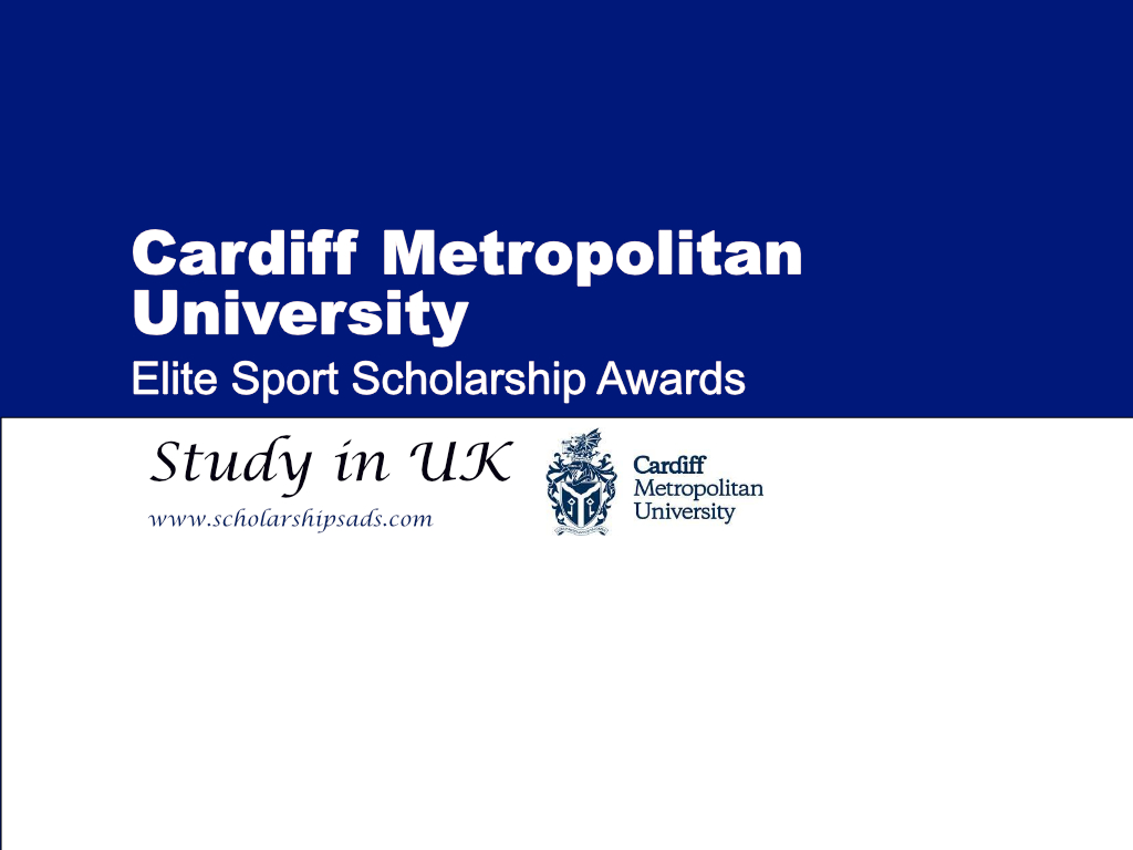  Cardiff Metropolitan University Elite Sport Scholarships. 