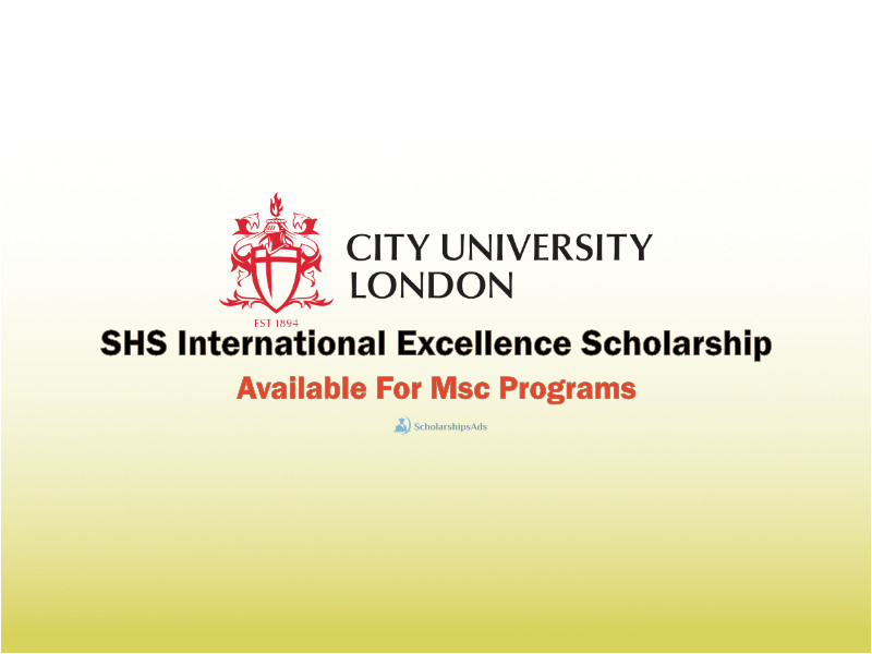 SHS International Excellence Scholarship at City University of London, UK