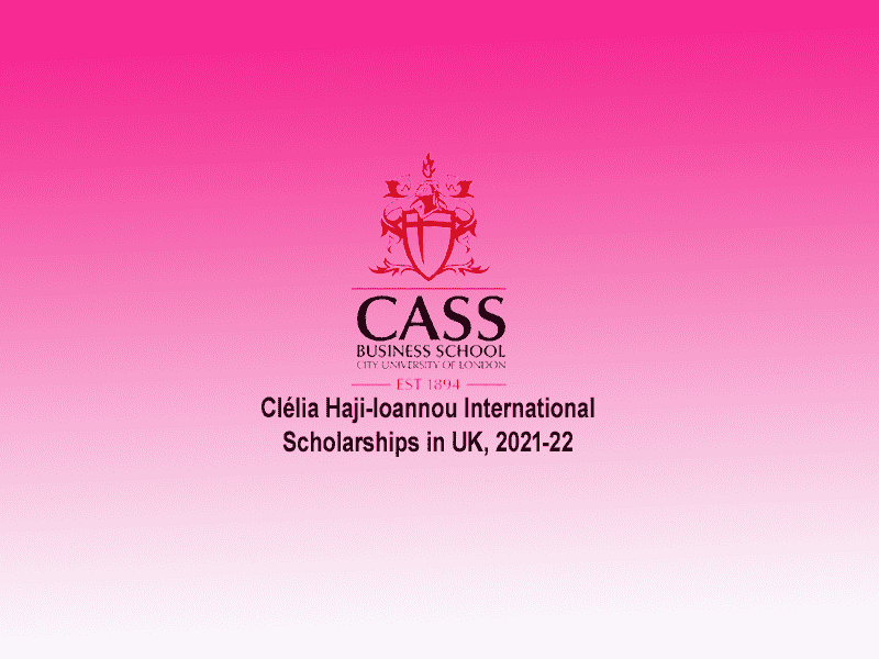 Clélia Haji-Ioannou International Scholarships in UK, 2021-22