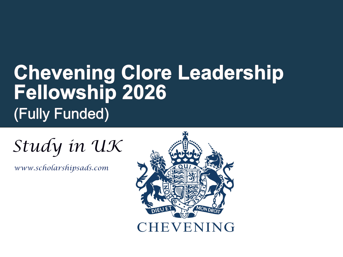 Chevening Clore Leadership UK Fellowship 2026 (Fully Funded)
