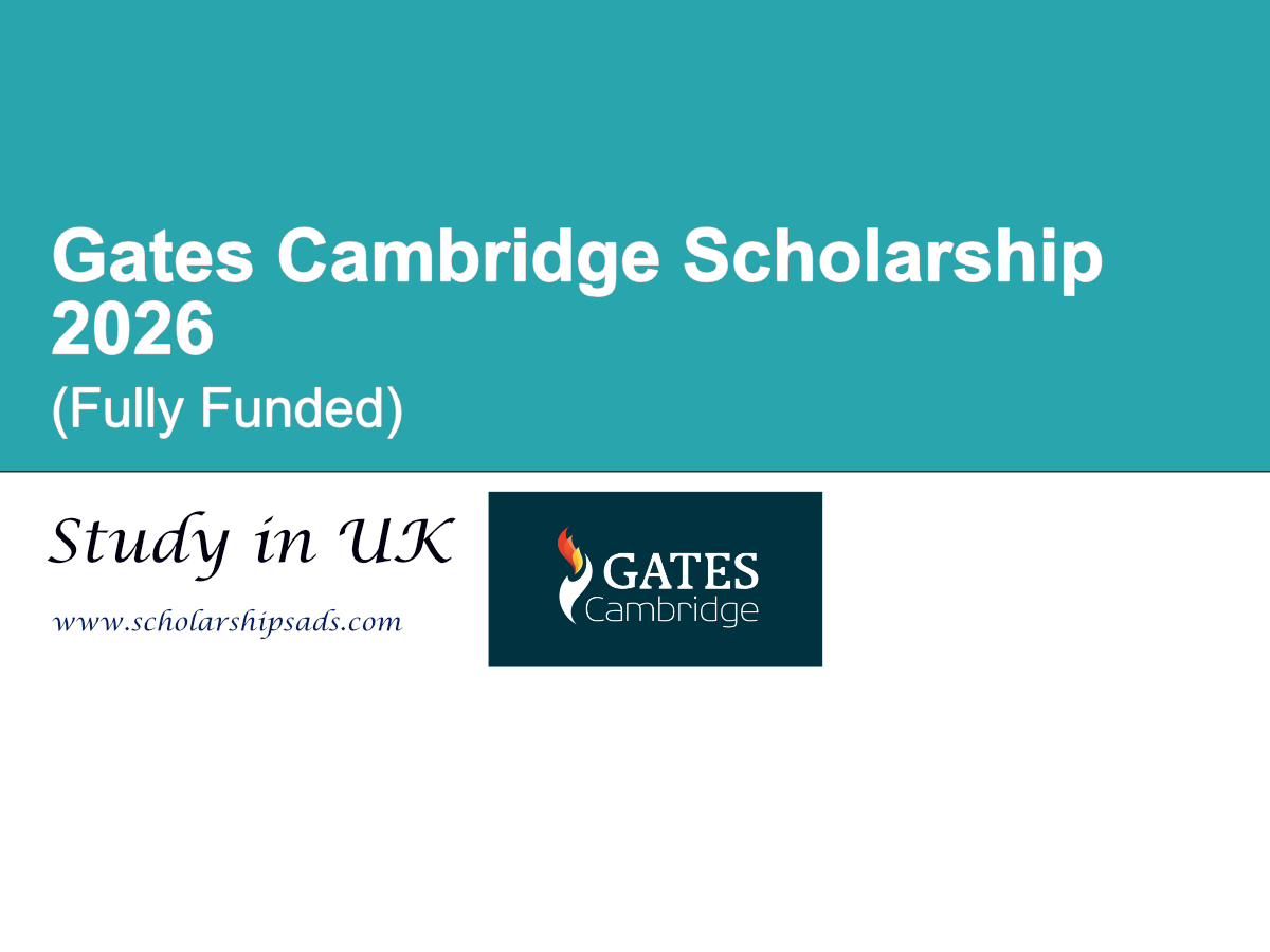 Gates Cambridge UK Scholarship 2026 (Fully Funded)