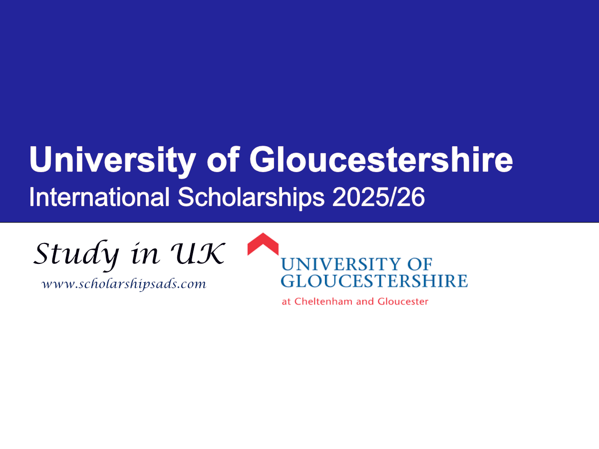 University of Gloucestershire UK International Scholarships 2025/26