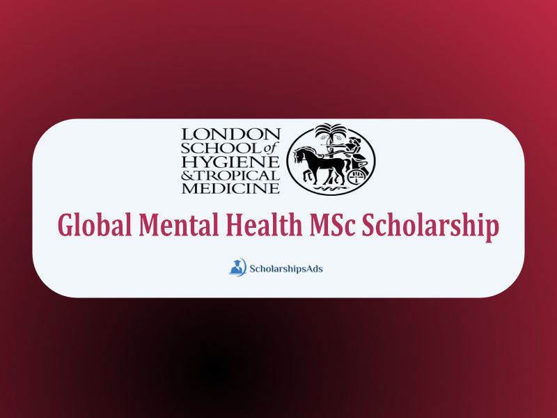  Johnson &amp; Johnson MSc Global Mental Health Scholarships. 