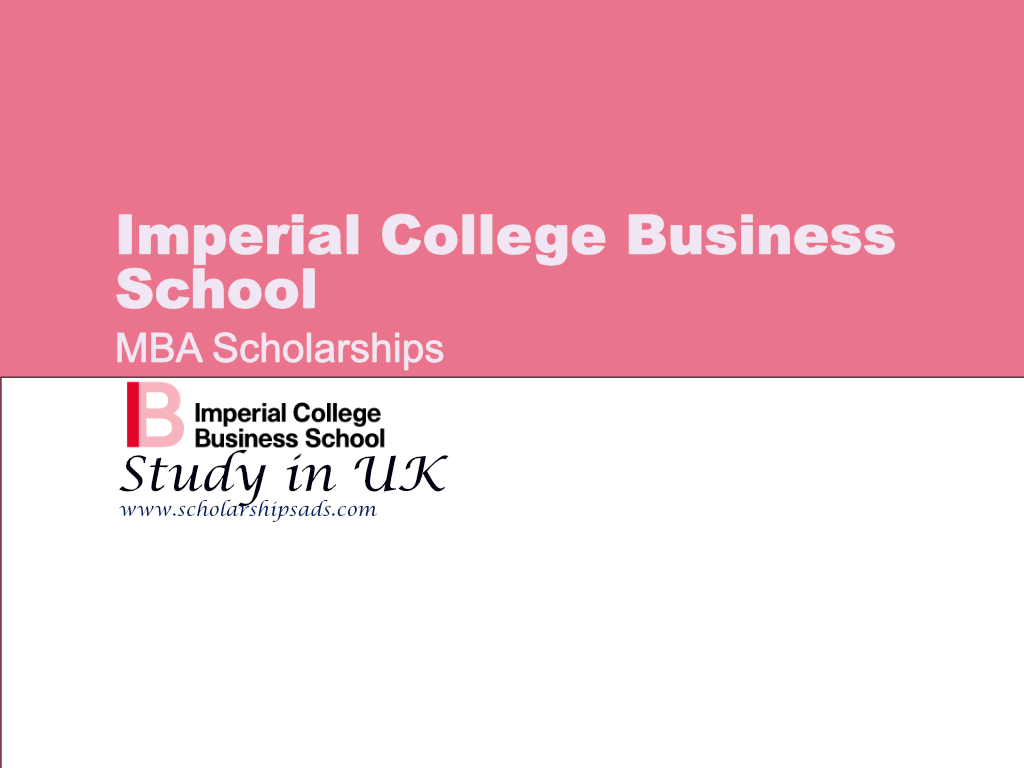 Imperial College Business School MBA Scholarships.
