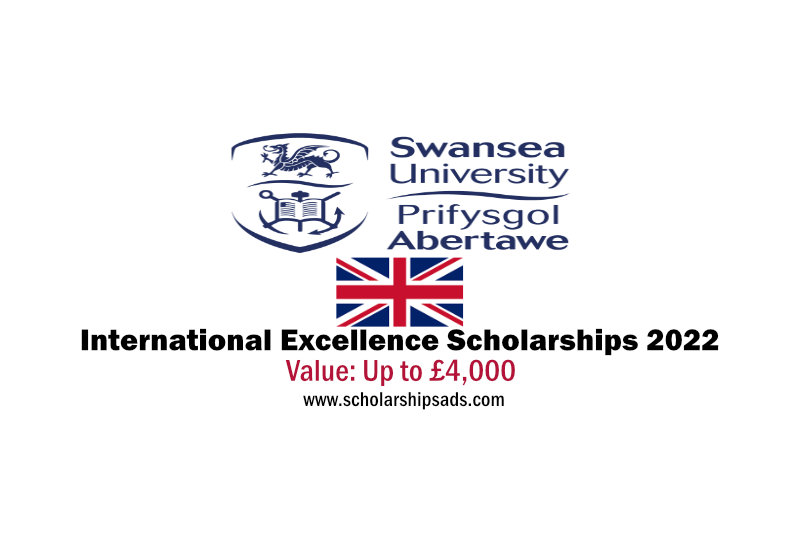 Swansea University UK Postgraduate International Excellence Scholarships.
