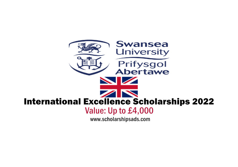  Swansea University UK Postgraduate International Excellence Scholarships. 