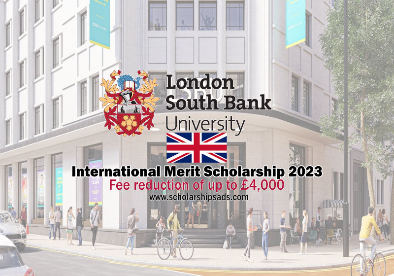 London South Bank University UK International Merit Scholarships.