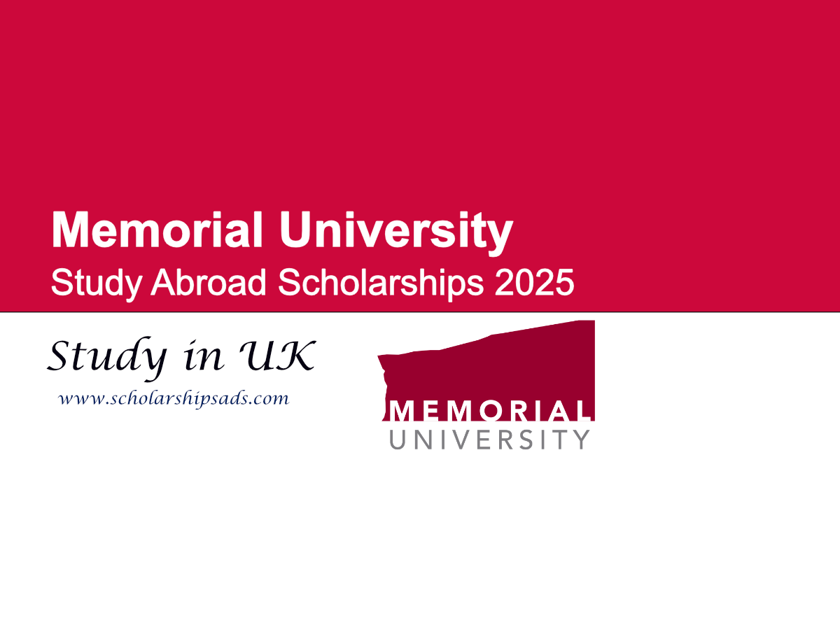 Memorial University UK Study Abroad Scholarships.