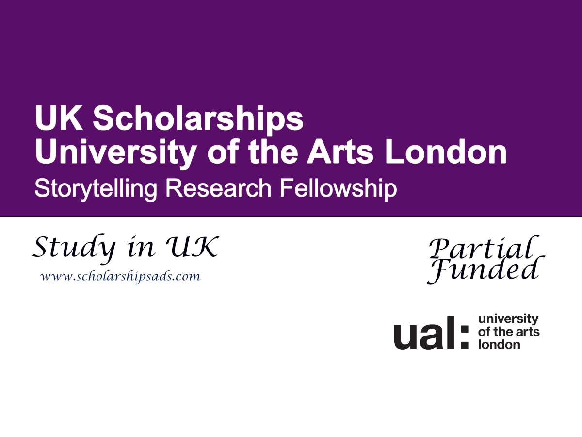 University of the Arts London Storytelling Research Fellowship 2026/27