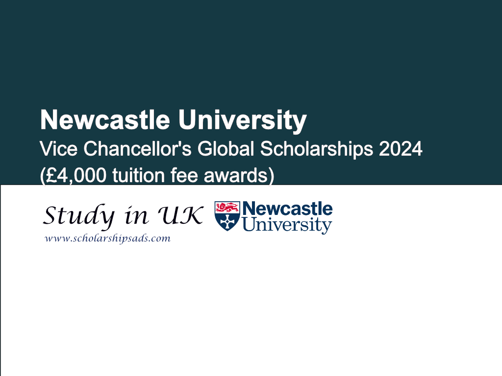 Newcastle Vice Chancellor&#039;s Global Scholarships.