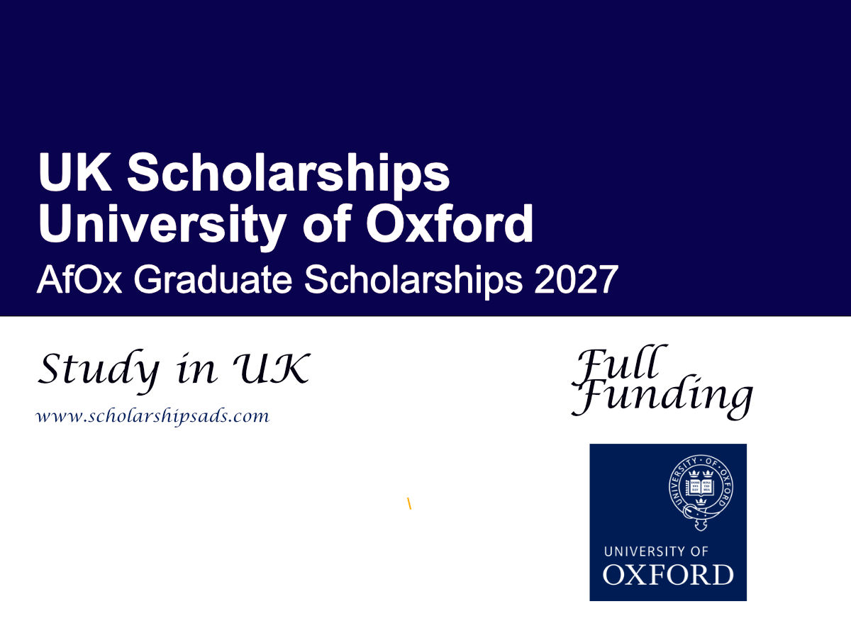 AfOx Graduate Scholarships 2027 at Oxford (Fully Funded MBA Opportunity for African Students)