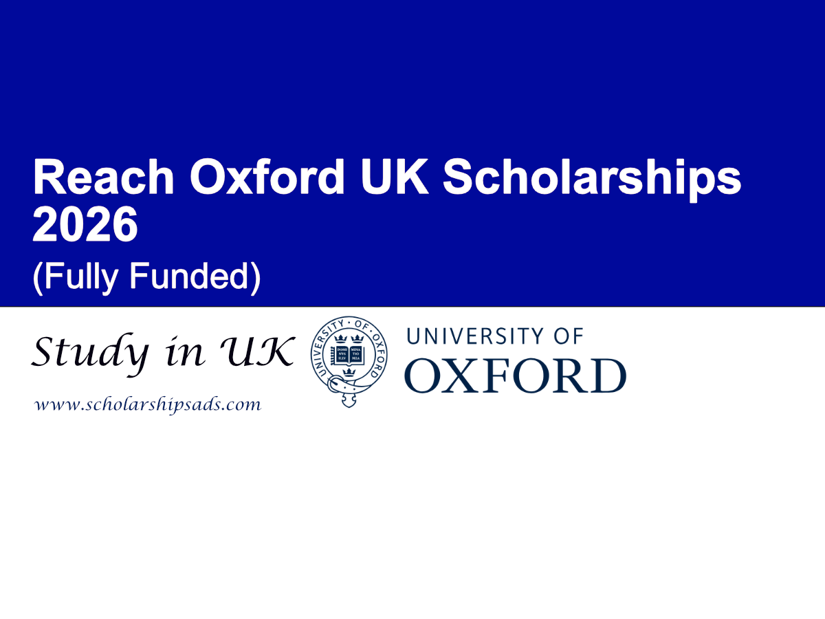 Reach Oxford UK Scholarships 2026 (Fully Funded)