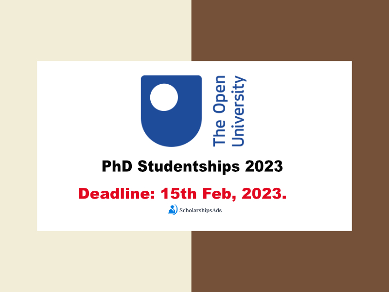  The Open University UK PhD Studentships 2023 