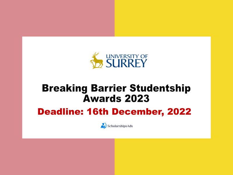 Breaking Barrier Studentship Awards 2023