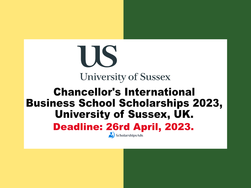 Chancellor&#039;s International Business School Scholarships.