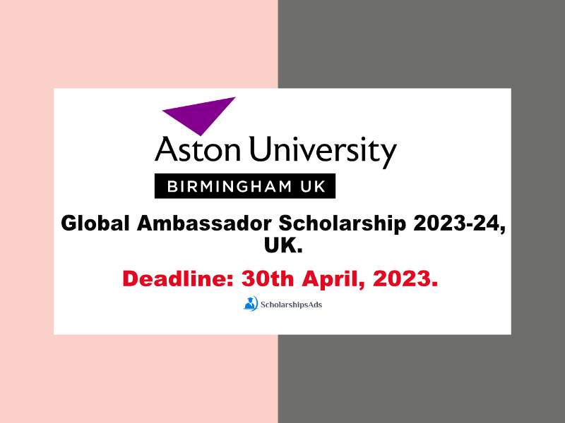  Global Ambassador Scholarships. 