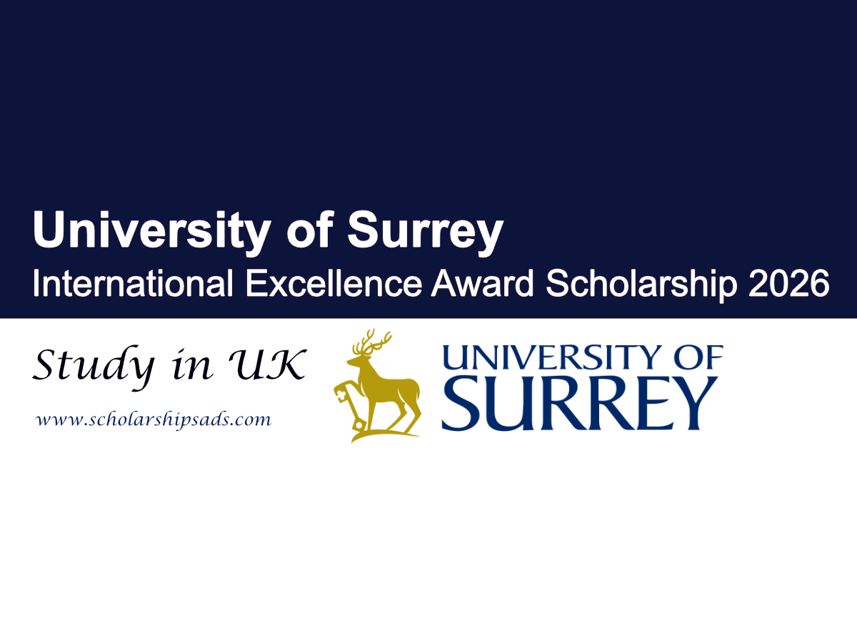 UK University of Surrey International Excellence Award Scholarship 2026