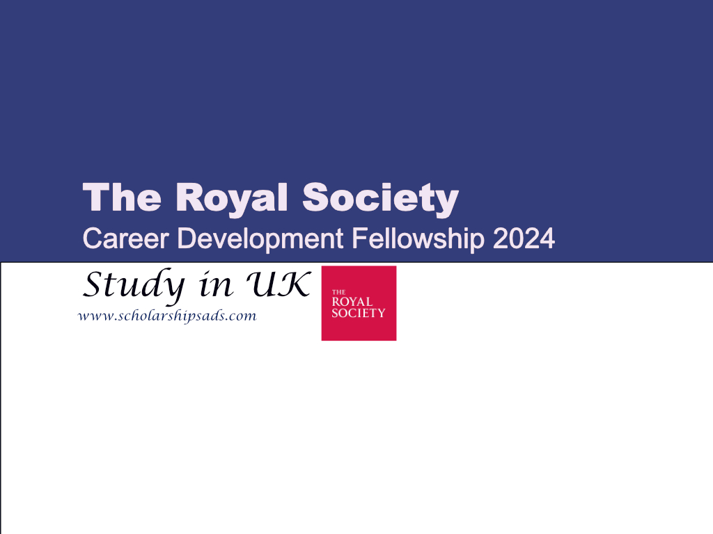  Career Development Fellowship 2024, UK. 