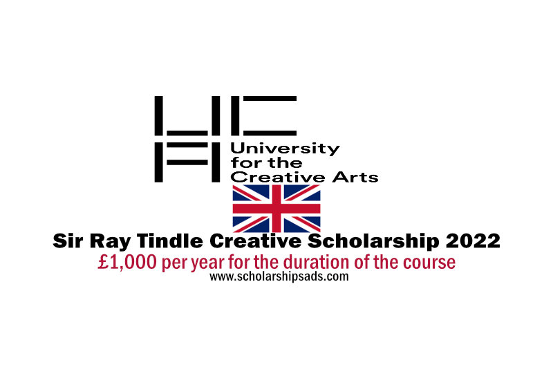 University for the Creative Arts in England Uk Sir Ray Tindle Creative Scholarships.