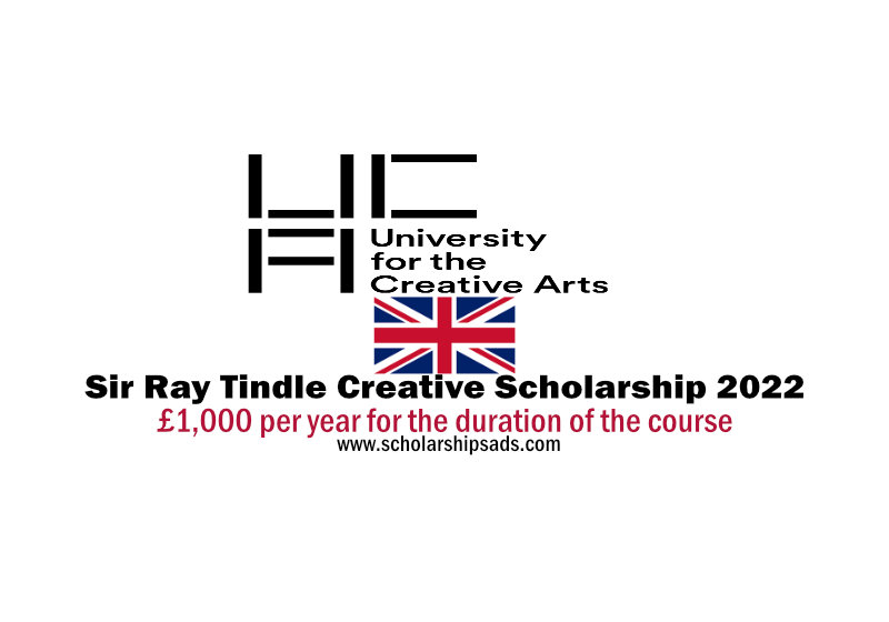  University for the Creative Arts in England Uk Sir Ray Tindle Creative Scholarships. 