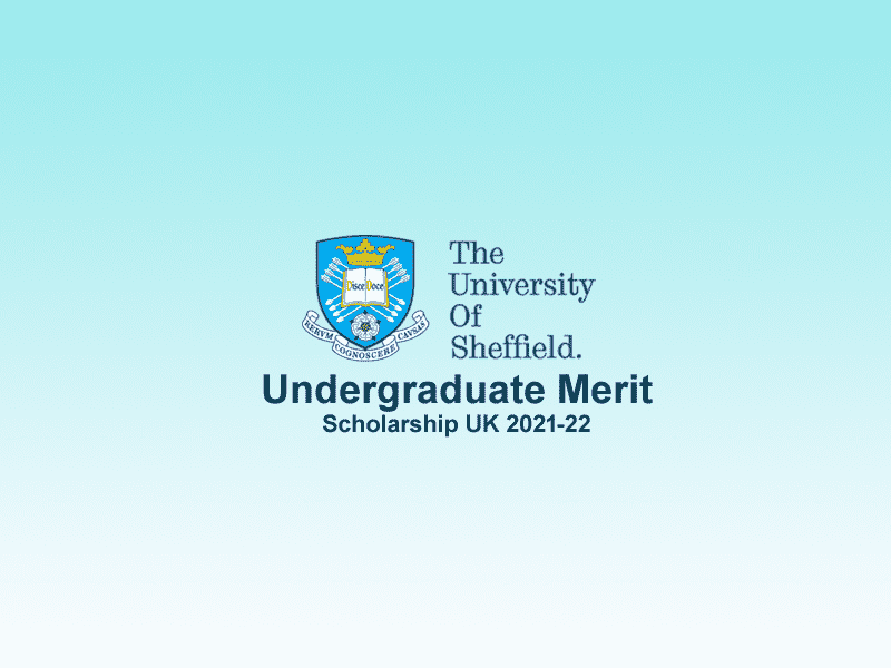  University of Sheffield Undergraduate Merit Scholarships. 