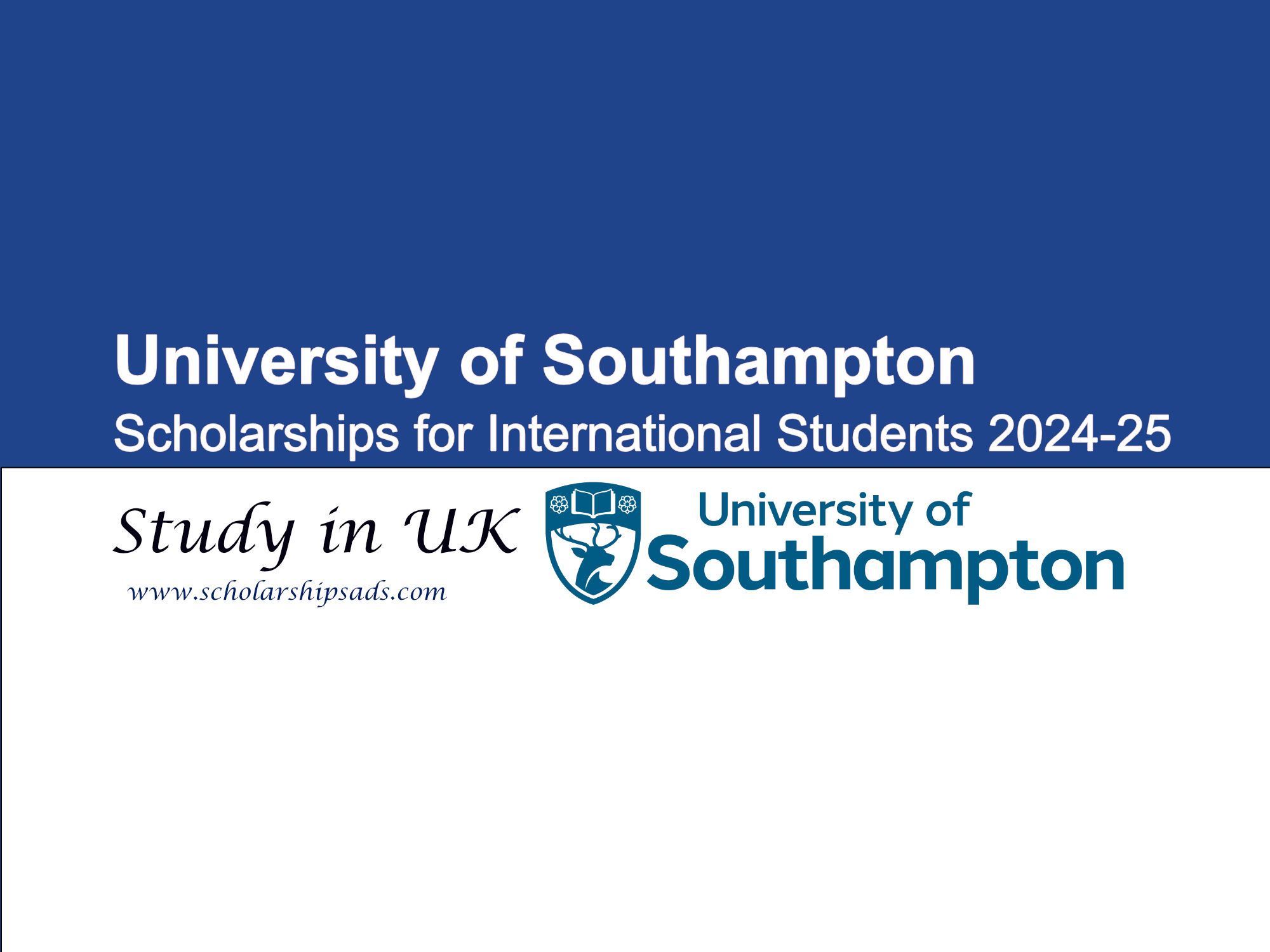 University of Southampton Scholarships.