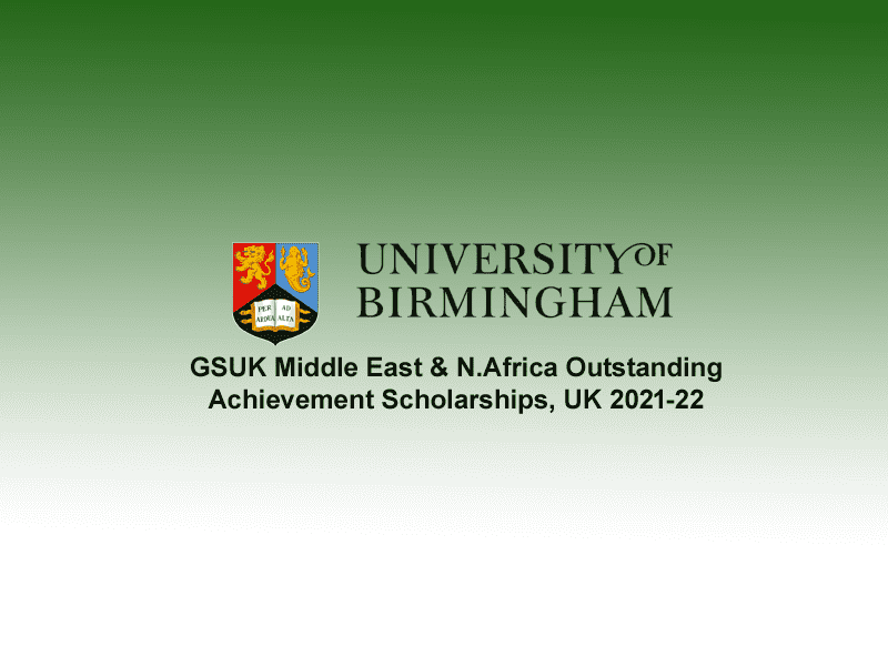  GSUK Middle East &amp; N.Africa Outstanding Achievement Scholarships. 